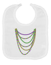 Mardi Gras Beads Necklaces Baby Bib