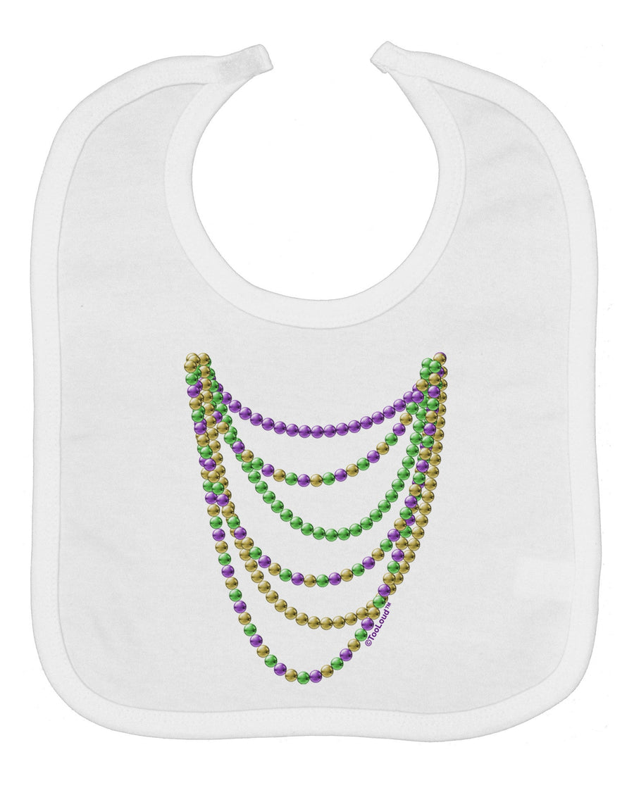 Mardi Gras Beads Necklaces Baby Bib