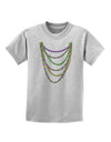 Mardi Gras Beads Necklaces Childrens T-Shirt-Childrens T-Shirt-TooLoud-AshGray-X-Small-Davson Sales