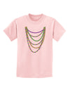Mardi Gras Beads Necklaces Childrens T-Shirt-Childrens T-Shirt-TooLoud-PalePink-X-Small-Davson Sales