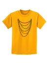 Mardi Gras Beads Necklaces Childrens T-Shirt-Childrens T-Shirt-TooLoud-Gold-X-Small-Davson Sales