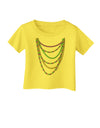 Mardi Gras Beads Necklaces Infant T-Shirt-Infant T-Shirt-TooLoud-Yellow-06-Months-Davson Sales