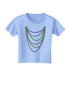 Mardi Gras Beads Necklaces Toddler T-Shirt-Toddler T-Shirt-TooLoud-Aquatic-Blue-2T-Davson Sales