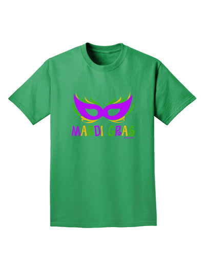 Mardi Gras - Purple Gold Green Mask Adult Dark T-Shirt by TooLoud-Mens T-Shirt-TooLoud-Kelly-Green-Small-Davson Sales