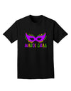 Mardi Gras - Purple Gold Green Mask Adult Dark T-Shirt by TooLoud-Mens T-Shirt-TooLoud-Black-Small-Davson Sales