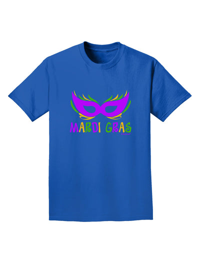 Mardi Gras - Purple Gold Green Mask Adult Dark T-Shirt by TooLoud-Mens T-Shirt-TooLoud-Royal-Blue-Small-Davson Sales