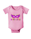 Mardi Gras - Purple Gold Green Mask Baby Romper Bodysuit by TooLoud-Baby Romper-TooLoud-Light-Pink-06-Months-Davson Sales