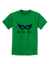 Mardi Gras - Purple Gold Green Mask Childrens T-Shirt by TooLoud-Childrens T-Shirt-TooLoud-Kelly-Green-X-Small-Davson Sales