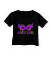 Mardi Gras - Purple Gold Green Mask Infant T-Shirt Dark by TooLoud-Infant T-Shirt-TooLoud-Black-06-Months-Davson Sales