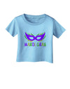 Mardi Gras - Purple Gold Green Mask Infant T-Shirt by TooLoud-Infant T-Shirt-TooLoud-Aquatic-Blue-06-Months-Davson Sales