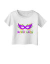 Mardi Gras - Purple Gold Green Mask Infant T-Shirt by TooLoud-Infant T-Shirt-TooLoud-White-06-Months-Davson Sales