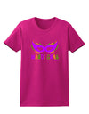 Mardi Gras - Purple Gold Green Mask Womens Dark T-Shirt by TooLoud-Womens T-Shirt-TooLoud-Hot-Pink-Small-Davson Sales