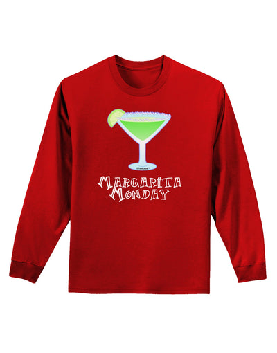 Margarita Monday Design - Pop Culture Adult Long Sleeve Dark T-Shirt by TooLoud-TooLoud-Red-Small-Davson Sales