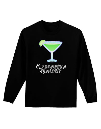 Margarita Monday Design - Pop Culture Adult Long Sleeve Dark T-Shirt by TooLoud-TooLoud-Black-Small-Davson Sales