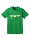 Margaritas - Mexican Flag Colors - Cinco de Mayo Adult Dark T-Shirt by TooLoud-Mens T-Shirt-TooLoud-Kelly-Green-Small-Davson Sales