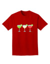 Margaritas - Mexican Flag Colors - Cinco de Mayo Adult Dark T-Shirt by TooLoud-Mens T-Shirt-TooLoud-Red-Small-Davson Sales