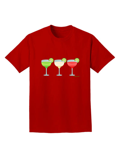 Margaritas - Mexican Flag Colors - Cinco de Mayo Adult Dark T-Shirt by TooLoud-Mens T-Shirt-TooLoud-Red-Small-Davson Sales