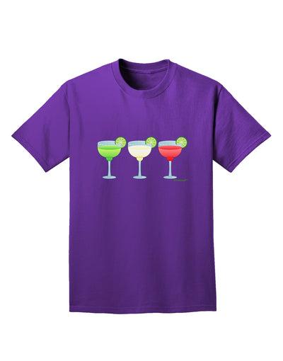 Margaritas - Mexican Flag Colors - Cinco de Mayo Adult Dark T-Shirt by TooLoud-Mens T-Shirt-TooLoud-Purple-Small-Davson Sales