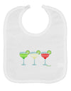 Margaritas - Mexican Flag Colors - Cinco de Mayo Baby Bib by TooLoud