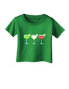 Margaritas - Mexican Flag Colors - Cinco de Mayo Infant T-Shirt Dark by TooLoud-Infant T-Shirt-TooLoud-Clover-Green-06-Months-Davson Sales