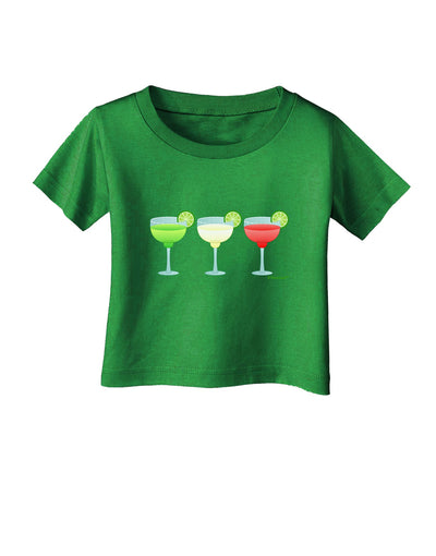 Margaritas - Mexican Flag Colors - Cinco de Mayo Infant T-Shirt Dark by TooLoud-Infant T-Shirt-TooLoud-Clover-Green-06-Months-Davson Sales