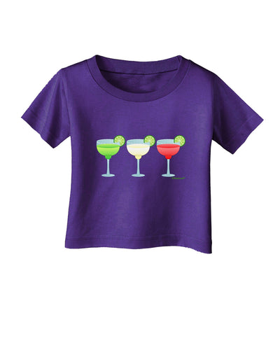 Margaritas - Mexican Flag Colors - Cinco de Mayo Infant T-Shirt Dark by TooLoud-Infant T-Shirt-TooLoud-Purple-06-Months-Davson Sales