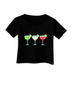 Margaritas - Mexican Flag Colors - Cinco de Mayo Infant T-Shirt Dark by TooLoud-Infant T-Shirt-TooLoud-Black-06-Months-Davson Sales