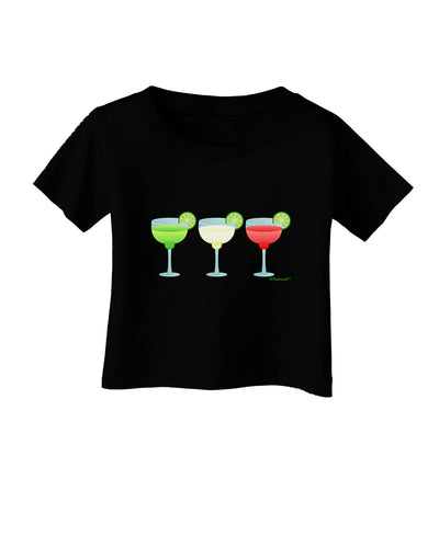 Margaritas - Mexican Flag Colors - Cinco de Mayo Infant T-Shirt Dark by TooLoud-Infant T-Shirt-TooLoud-Black-06-Months-Davson Sales