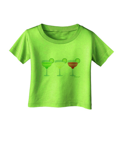 Margaritas - Mexican Flag Colors - Cinco de Mayo Infant T-Shirt by TooLoud-Infant T-Shirt-TooLoud-Lime-Green-06-Months-Davson Sales