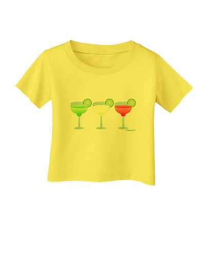 Margaritas - Mexican Flag Colors - Cinco de Mayo Infant T-Shirt by TooLoud-Infant T-Shirt-TooLoud-Yellow-06-Months-Davson Sales