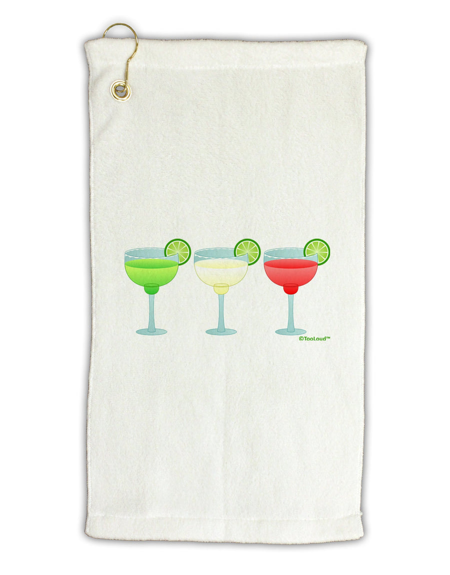 Margaritas - Mexican Flag Colors - Cinco de Mayo Micro Terry Gromet Golf Towel 16 x 25 inch by TooLoud-Golf Towel-TooLoud-White-Davson Sales