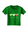 Margaritas - Mexican Flag Colors - Cinco de Mayo Toddler T-Shirt Dark by TooLoud-Toddler T-Shirt-TooLoud-Clover-Green-2T-Davson Sales