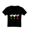 Margaritas - Mexican Flag Colors - Cinco de Mayo Toddler T-Shirt Dark by TooLoud-Toddler T-Shirt-TooLoud-Black-2T-Davson Sales