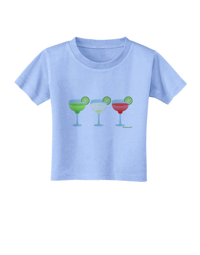 Margaritas - Mexican Flag Colors - Cinco de Mayo Toddler T-Shirt by TooLoud-Toddler T-Shirt-TooLoud-Aquatic-Blue-2T-Davson Sales