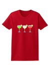 Margaritas - Mexican Flag Colors - Cinco de Mayo Womens Dark T-Shirt by TooLoud-Womens T-Shirt-TooLoud-Red-X-Small-Davson Sales