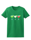 Margaritas - Mexican Flag Colors - Cinco de Mayo Womens Dark T-Shirt by TooLoud-Womens T-Shirt-TooLoud-Kelly-Green-X-Small-Davson Sales