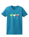 Margaritas - Mexican Flag Colors - Cinco de Mayo Womens Dark T-Shirt by TooLoud-Womens T-Shirt-TooLoud-Turquoise-X-Small-Davson Sales