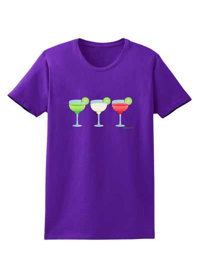 Margaritas - Mexican Flag Colors - Cinco de Mayo Womens Dark T-Shirt by TooLoud-Womens T-Shirt-TooLoud-Purple-X-Small-Davson Sales