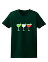 Margaritas - Mexican Flag Colors - Cinco de Mayo Womens Dark T-Shirt by TooLoud-Womens T-Shirt-TooLoud-Forest-Green-Small-Davson Sales