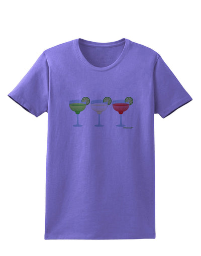 Margaritas - Mexican Flag Colors - Cinco de Mayo Womens T-Shirt by TooLoud-Womens T-Shirt-TooLoud-Violet-X-Small-Davson Sales