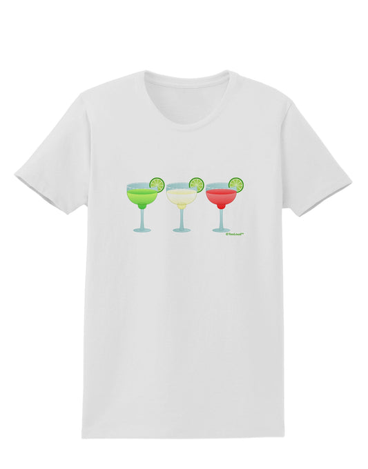 Margaritas - Mexican Flag Colors - Cinco de Mayo Womens T-Shirt by TooLoud-Womens T-Shirt-TooLoud-White-X-Small-Davson Sales