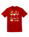 Margaritas - Mexican Flag Colors - Feliz Cinco de Mayo Adult Dark T-Shirt by TooLoud-Mens T-Shirt-TooLoud-Red-Small-Davson Sales