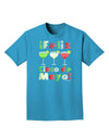 Margaritas - Mexican Flag Colors - Feliz Cinco de Mayo Adult Dark T-Shirt by TooLoud-Mens T-Shirt-TooLoud-Turquoise-Small-Davson Sales