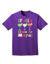 Margaritas - Mexican Flag Colors - Feliz Cinco de Mayo Adult Dark T-Shirt by TooLoud-Mens T-Shirt-TooLoud-Purple-Small-Davson Sales