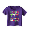 Margaritas - Mexican Flag Colors - Feliz Cinco de Mayo Infant T-Shirt Dark by TooLoud-Infant T-Shirt-TooLoud-Purple-06-Months-Davson Sales