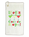 Margaritas - Mexican Flag Colors - Feliz Cinco de Mayo Micro Terry Gromet Golf Towel 16 x 25 inch by TooLoud-Golf Towel-TooLoud-White-Davson Sales