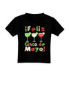 Margaritas - Mexican Flag Colors - Feliz Cinco de Mayo Toddler T-Shirt Dark by TooLoud-Toddler T-Shirt-TooLoud-Black-2T-Davson Sales