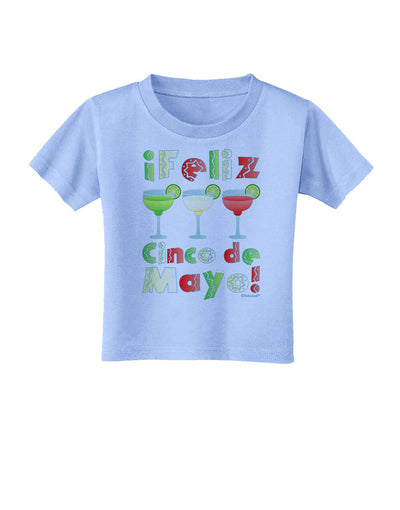 Margaritas - Mexican Flag Colors - Feliz Cinco de Mayo Toddler T-Shirt by TooLoud-Toddler T-Shirt-TooLoud-Aquatic-Blue-2T-Davson Sales