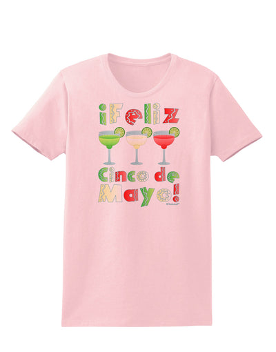 Margaritas - Mexican Flag Colors - Feliz Cinco de Mayo Womens T-Shirt by TooLoud-Womens T-Shirt-TooLoud-PalePink-X-Small-Davson Sales