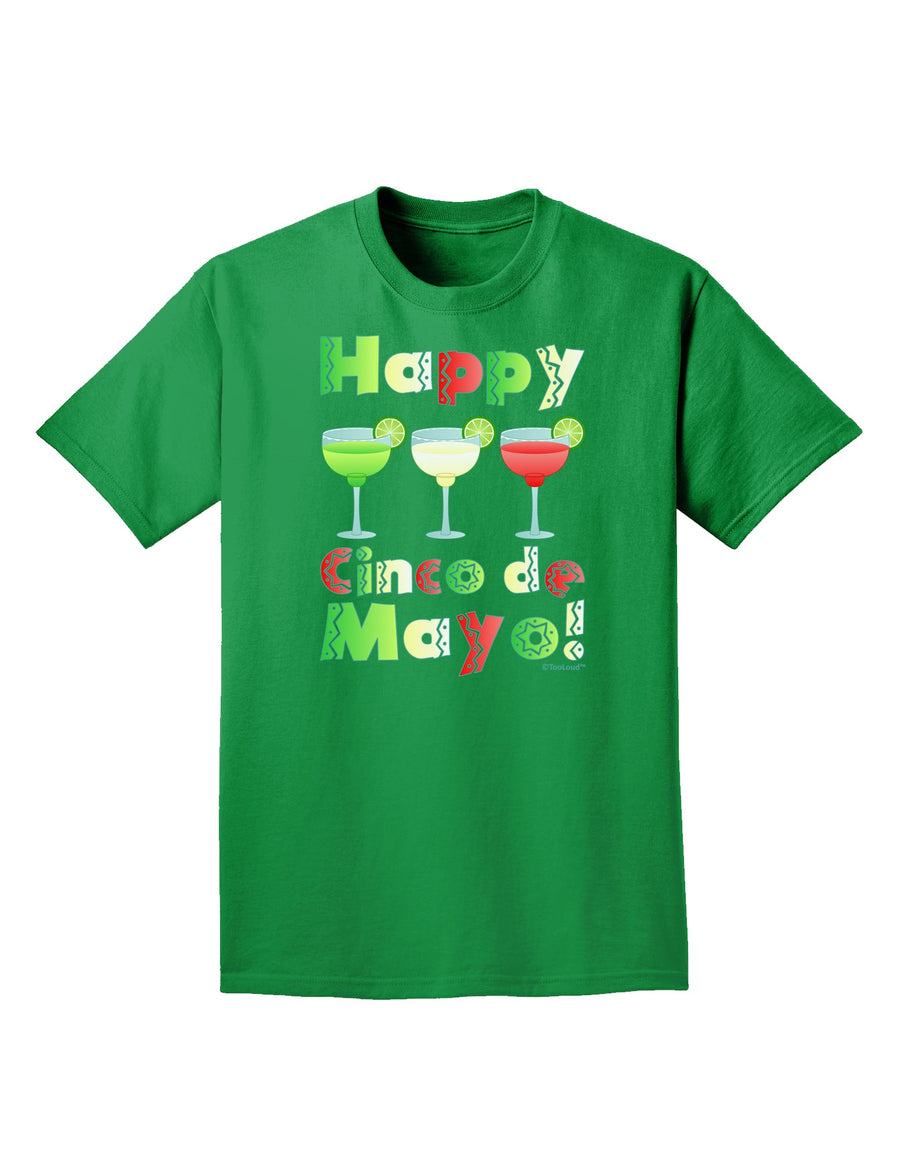 Margaritas - Mexican Flag Colors - Happy Cinco de Mayo Adult Dark T-Shirt by TooLoud-Mens T-Shirt-TooLoud-Purple-Small-Davson Sales